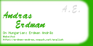 andras erdman business card